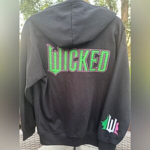 WICKED Zip-Up Hoodie – Embroidered – Size Medium NEW